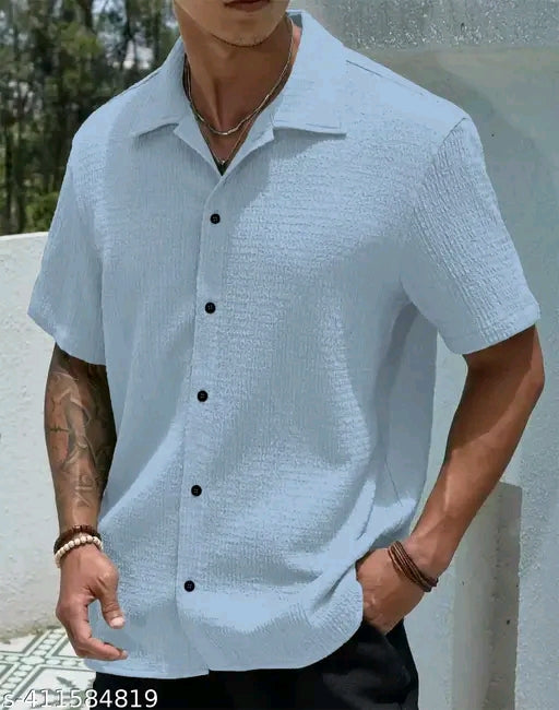 Mens Popcorn Half Shirt