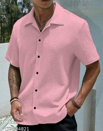 Mens Popcorn Half Shirt
