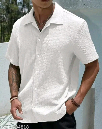 Mens Popcorn Half Shirt
