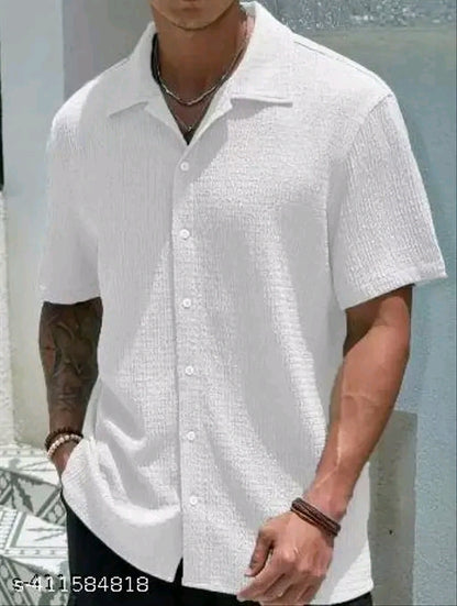 Mens Popcorn Half Shirt
