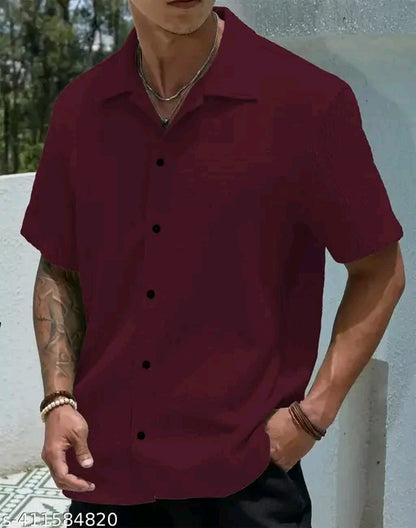 Mens Popcorn Half Shirt