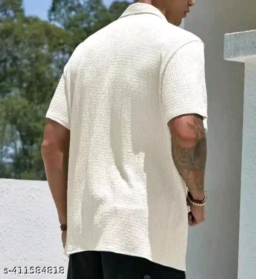Mens Popcorn Half Shirt